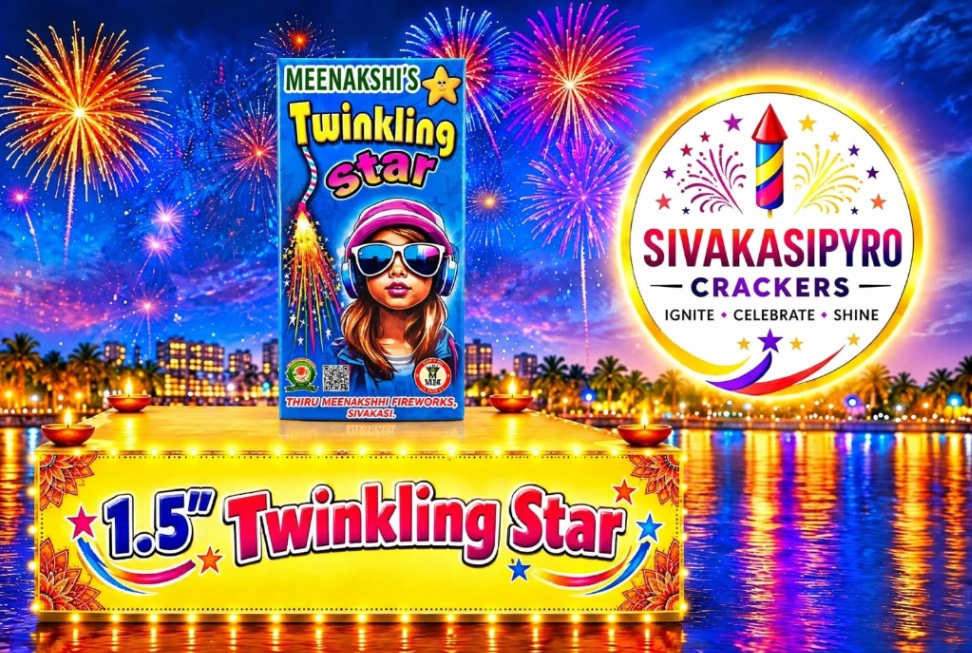 1 .5'' TWINKLING STAR  10 Ps